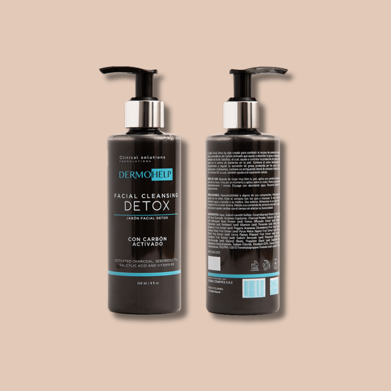 Jabón Facial Detox con Carbón Activado y Ácido Salicílico